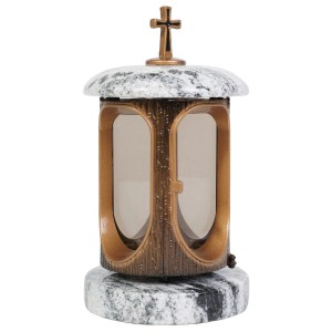 KOKA Grablampe mit Kreuz Gold Viscont White