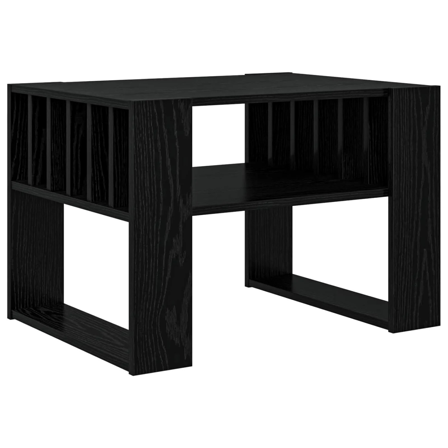 vidaXL Couchtisch Schwarz Eichen-Optik 66 x 49,5 x 45 cm Holzwerkstoff 8000 günstig online kaufen