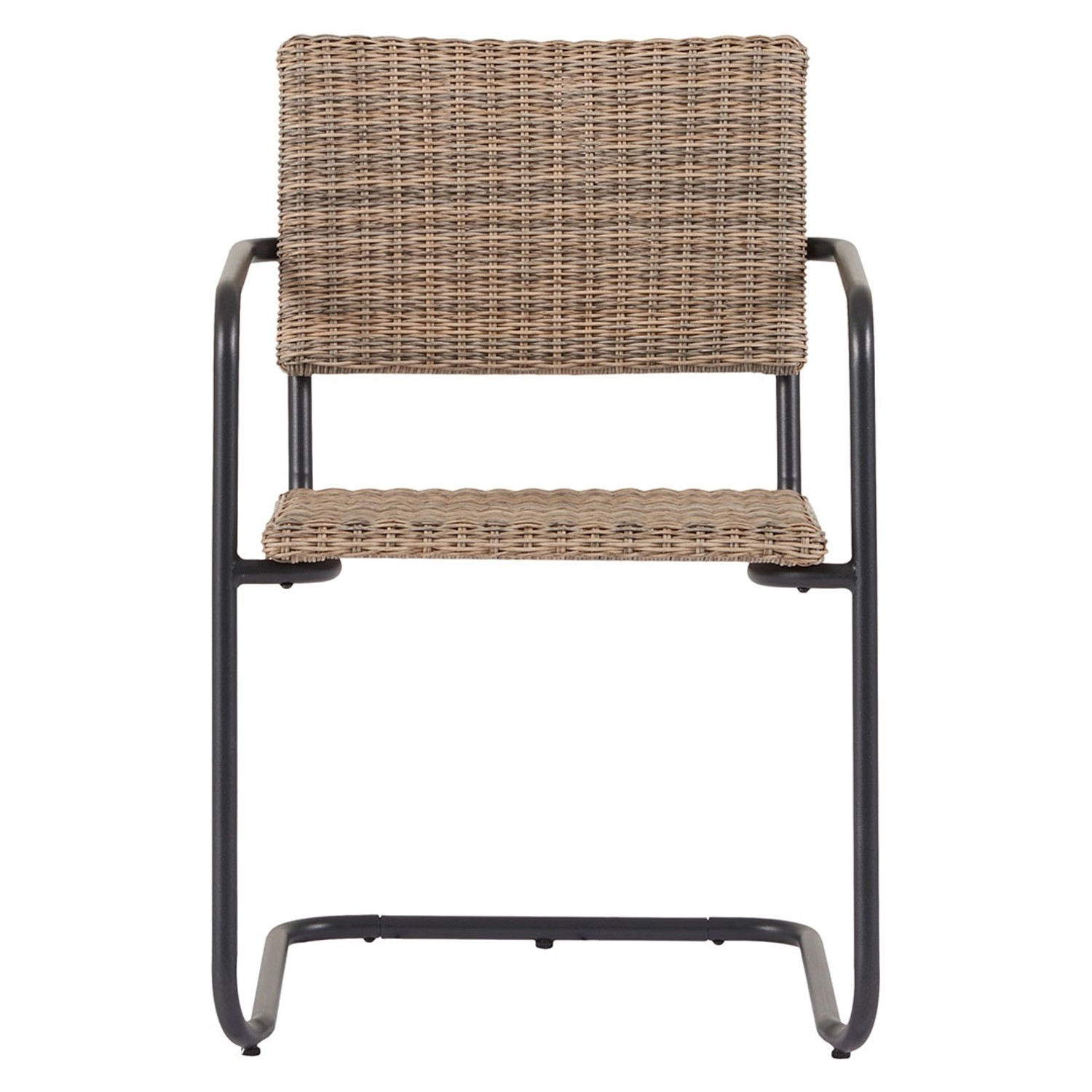 ebuy24 Camille Gartenstuhl Polyrattan Schwarz Natur günstig online kaufen