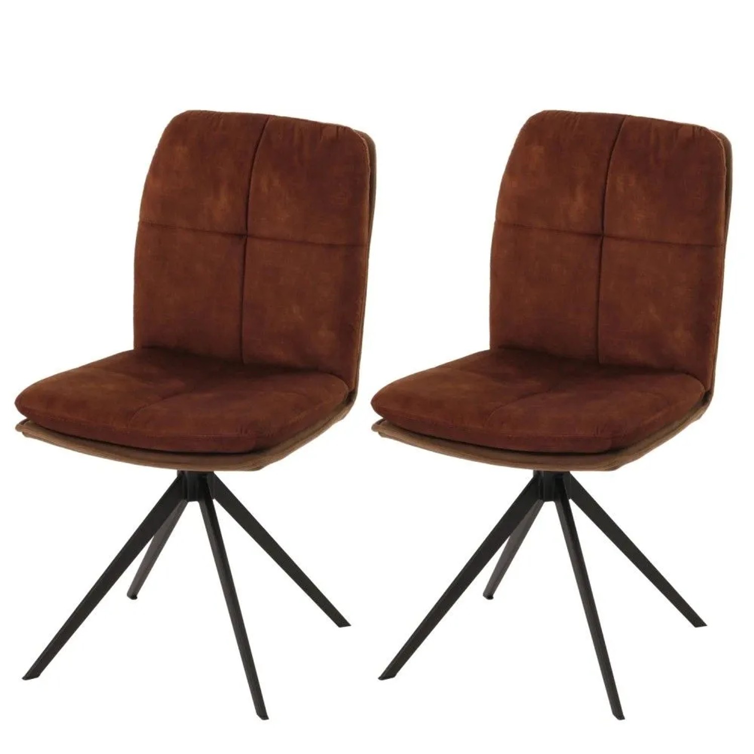 MCW Esszimmerstuhl M68 2er-Set Braun