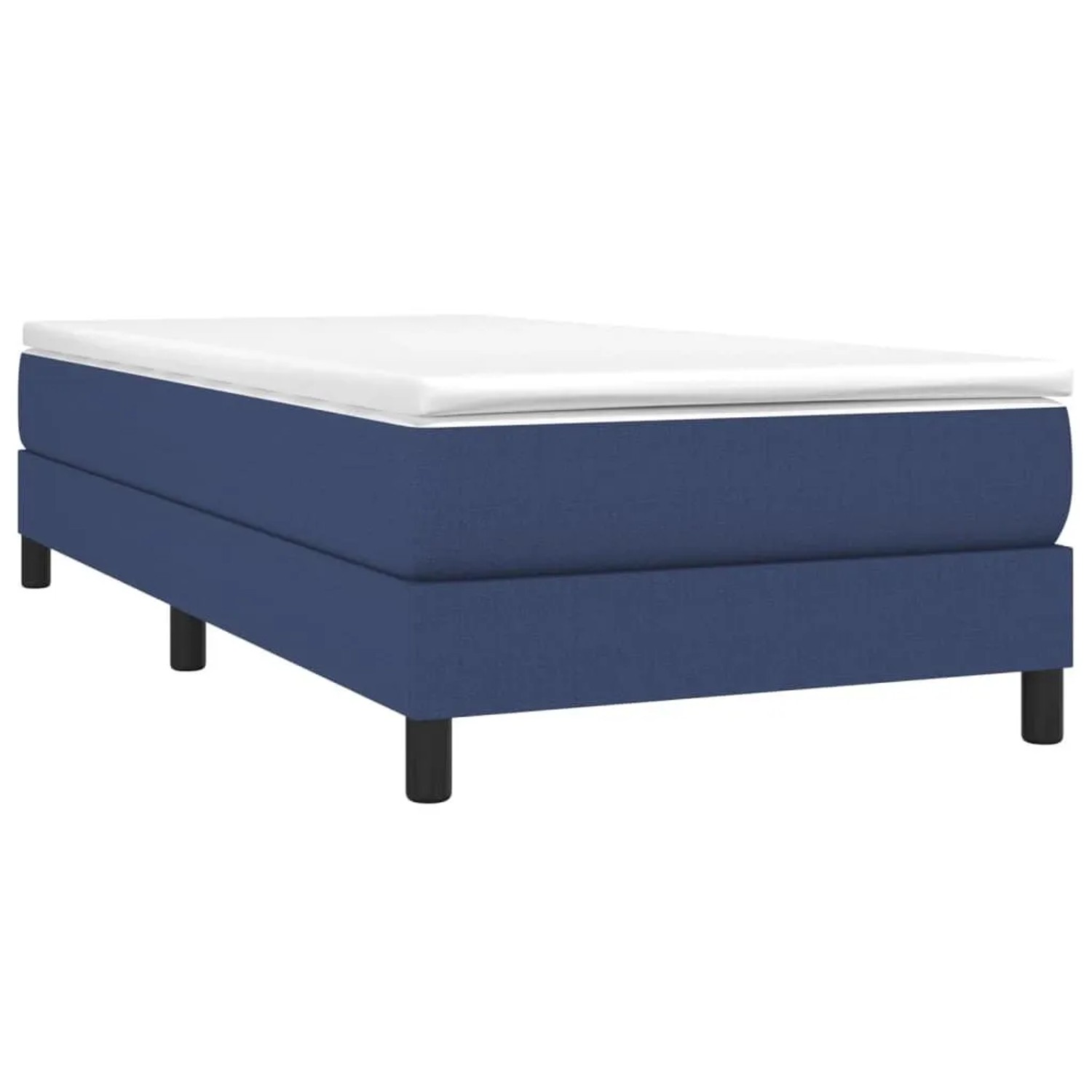 vidaXL Boxspringbett mit Matratze Blau 80x200 cm Stoff 3144035 günstig online kaufen