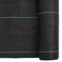 vidaXL Unkrautvlies Schwarz 0,5x50 m PP 4005174_6