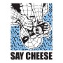 Komar Wandbild: Spider-Man mit Kamera auf blauem Grund, "Say Cheese".