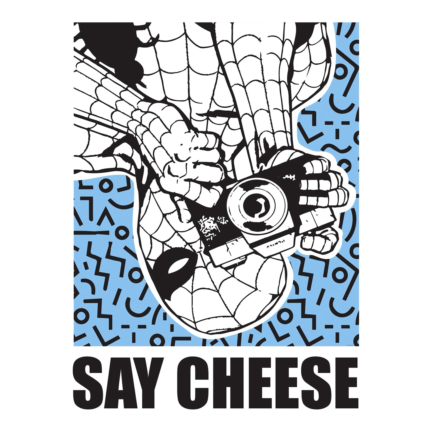 Komar Wandbild Marvel Spider-Man Say Cheese Blue 50 cm x 70 cm günstig online kaufen