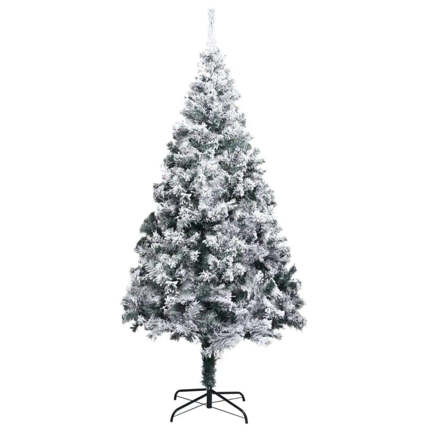 vidaXL Künstlicher Weihnachtsbaum mit Schnee Grün 210 cm PVC 320965