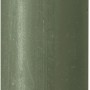 Bolsius Haushaltskerze Rustik Shine in frischem Olivgrün, 27cm Stabkerze für stimmungsvolles Licht.