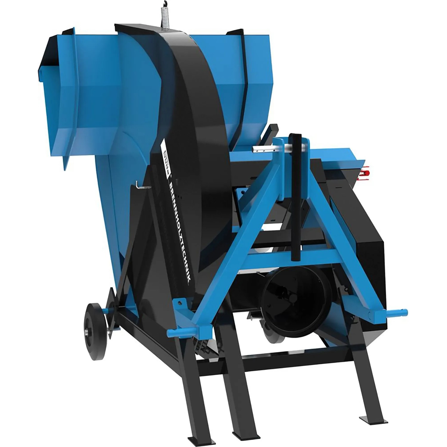 Güde Wippsäge GWS 700 ZR HM-2 mit Fahrwerk, blau/schwarz. Wippkreissäge für Brennholz.