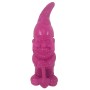 Magenta Deko-Figur Zwerg mit Spaten, 58 cm hoch, für die Gartendekoration.