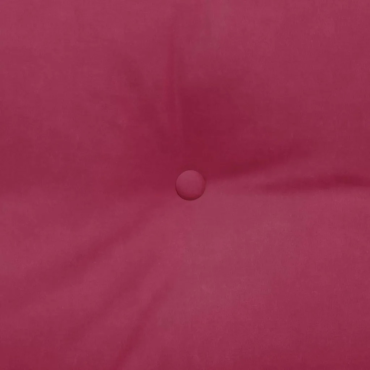 Weinrotes vidaXL Rückenkissen aus Samt, Detailaufnahme der Knopfheftung.
