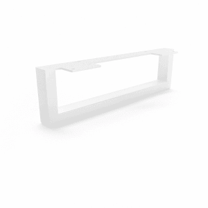 HEVVA Möbelbein GRAZ 10 cm Hoch 35 cm Tief 1 Stück Weiß