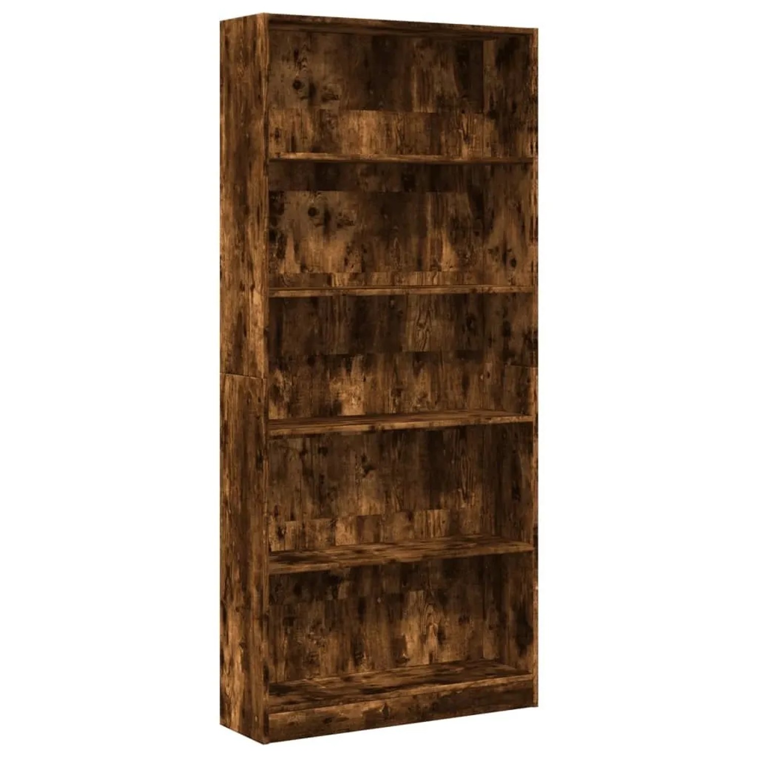 vidaXL Bücherregal Räuchereiche 80x24x176 cm Holzwerkstoff 857857 günstig online kaufen