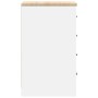vidaXL Garagen-Aufbewahrungsschrank Weiß 30x51x85 cm Massivholz Kiefer 860580_7