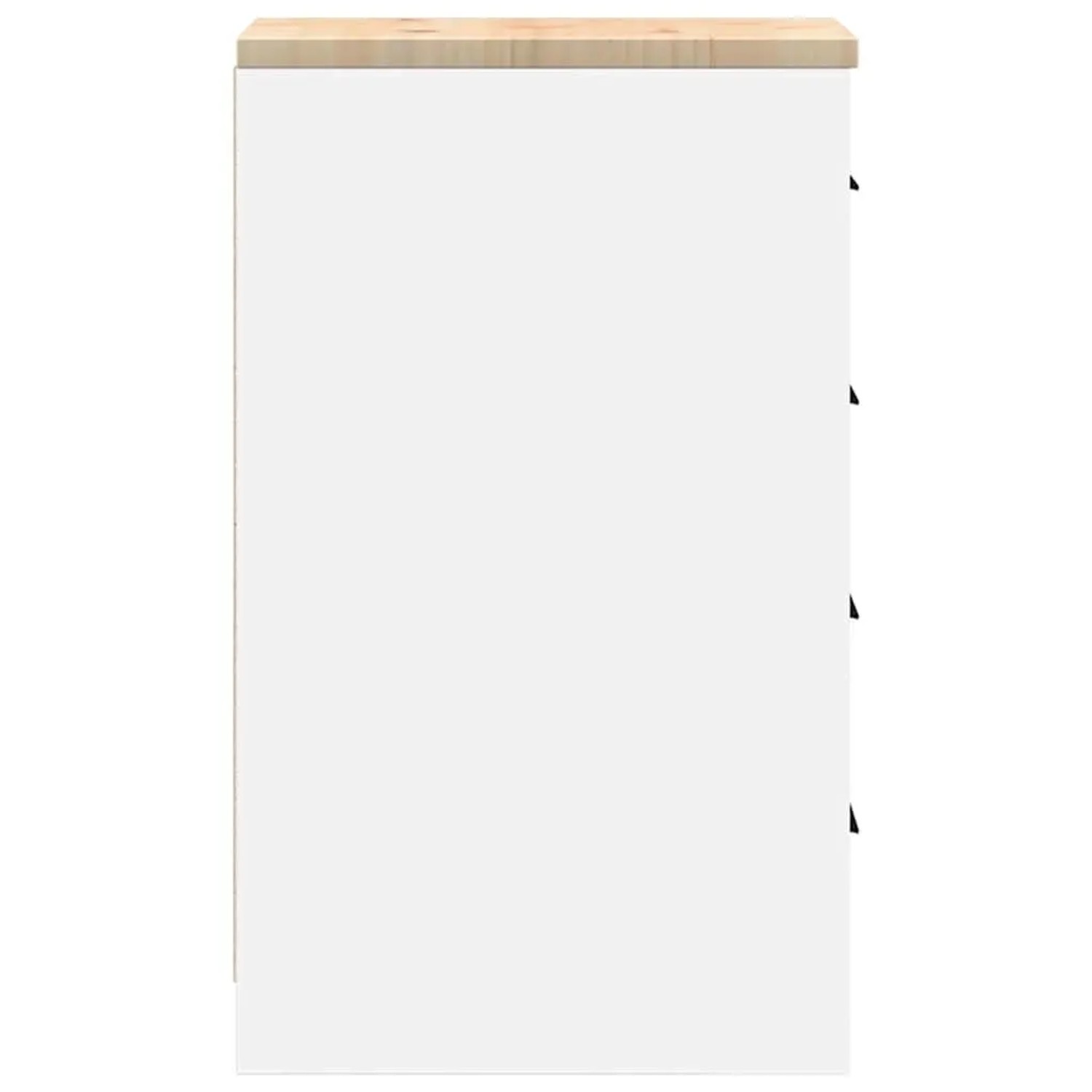 vidaXL Garagen-Aufbewahrungsschrank Weiß 30x51x85 cm Massivholz Kiefer 860580_7