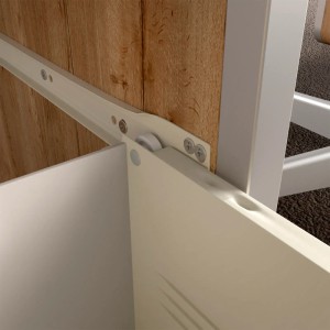 SOTECH Schubladensystem Metallbox Zargenhöhe 118 mm NL 450 mm Cremeweiß