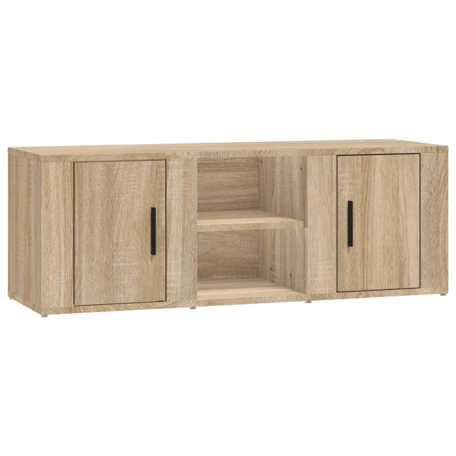 vidaXL TV-Schrank Sonoma-Eiche 100x31,5x35 cm Holzwerkstoff 819431 günstig online kaufen