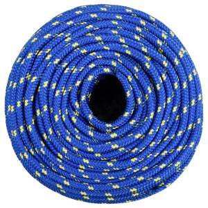 vidaXL Bootsseil Blau 8 mm 250 m Polypropylen 152451