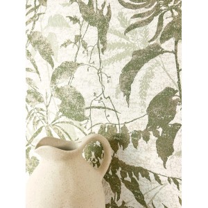 Newroom Vliestapete Jasna Light Green Palmenblätter Modern FSC®