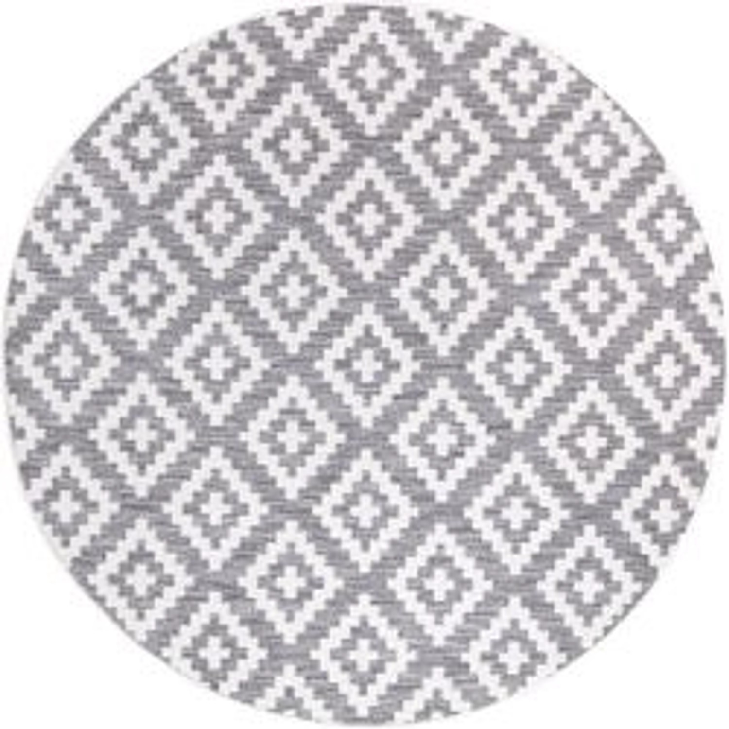 payé Teppich Sommer 61 Outdoor Rund 120x120 cm Grau günstig online kaufen