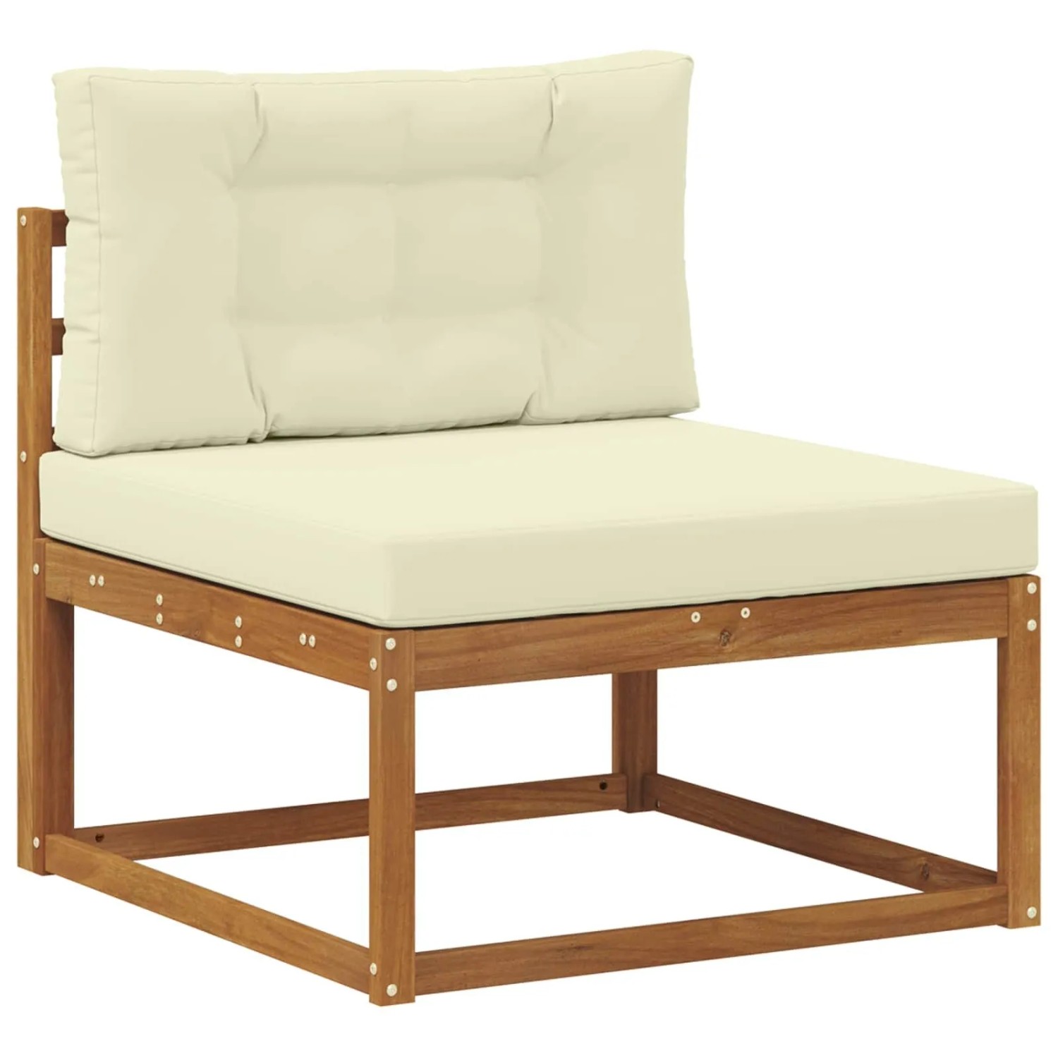 vidaXL Outdoor Mittelsofa Massivholz Akazie Natur 900532