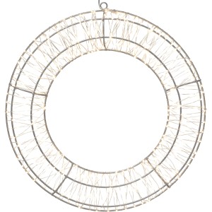 Lichtkranz, Ø 40cm, mit 480 warmweißen LEDs, Weihnachtsdeko für Innen und Außen.