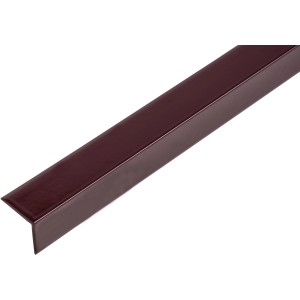 Alberts ungleichschenkliges Winkelprofil aus Aluminium, Farbe Dark Berry, 19x22,8x1150 mm.