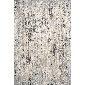 Grauer Kurzflorteppich Salsa mit 3D Optik, 80x150 cm.