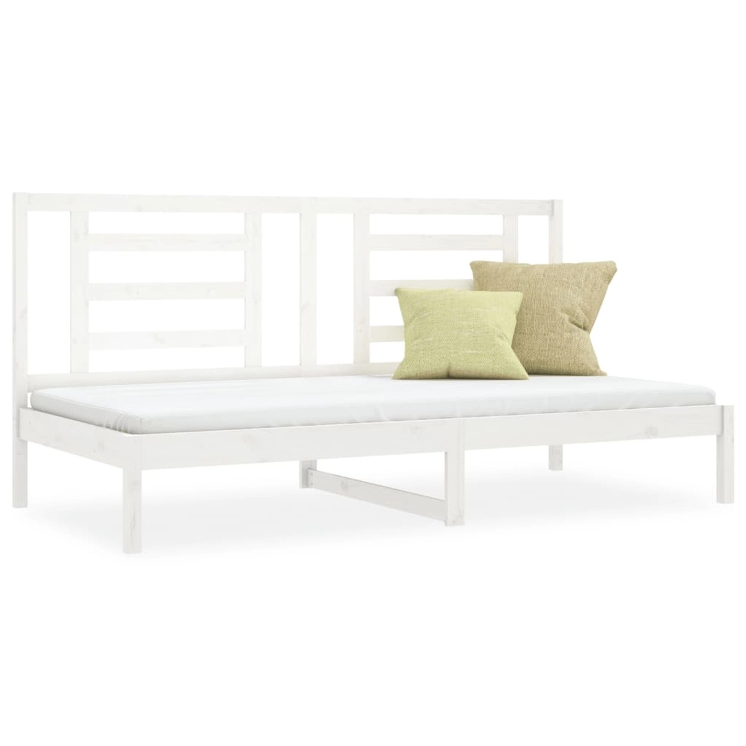 vidaXL Tagesbett Weiß 90x200 cm Massivholz Kiefer1263830 günstig online kaufen