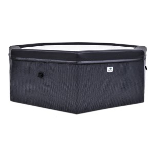 GardWell Whirlpool Unos, achteckig, für 6 Personen. Aufblasbarer Pool in Rattan-Optik.