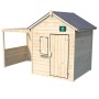 Soulet Kinderspielhaus Alpaga aus Holz mit Pergola, 244x128x163 cm.