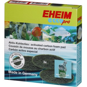 Eheim Aktivkohlevlies für Aquariumfilter Ecco Pro/Ecco/Ecco Comfort im Karton.