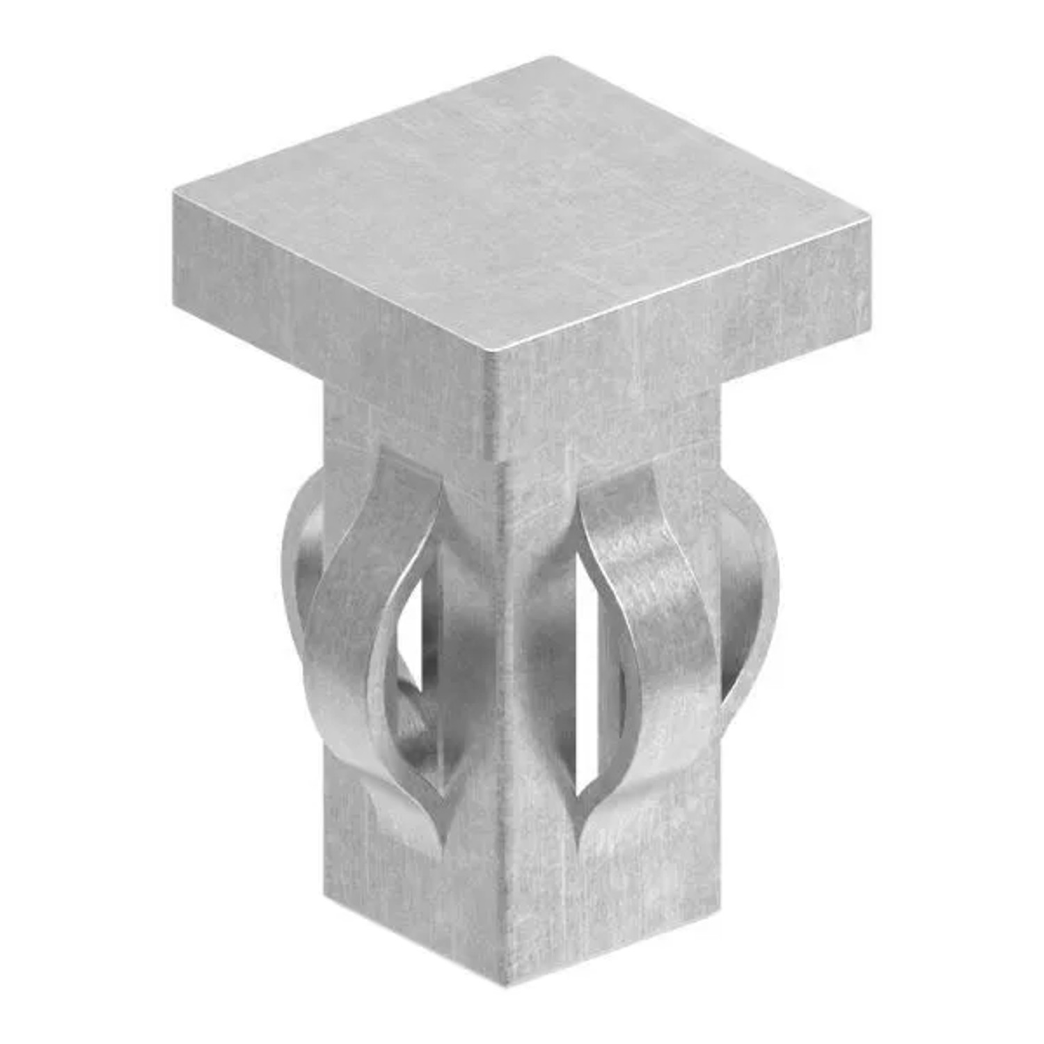 FeNau Stahlstopfen Flach Für Rohr 20x20x1,5-2,0 mm Stahl S235JR Roh