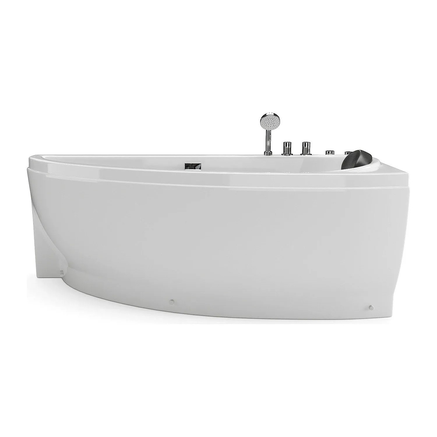 Vente-unique Whirlpoolbadewanne Tabana Weiß 160 cm