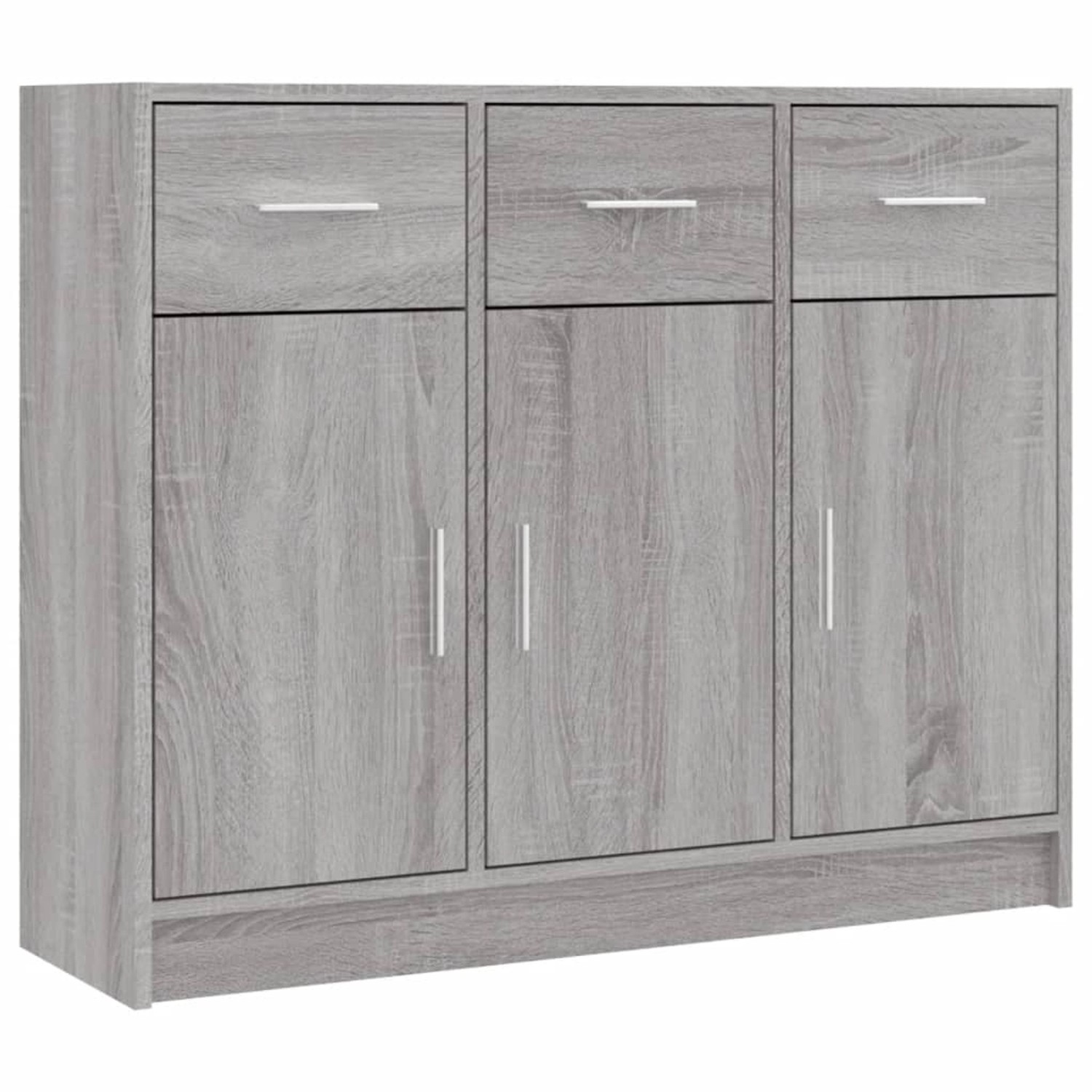 vidaXL Sideboard Grau Sonoma 91x28x75 cm Holzwerkstoff 823014 günstig online kaufen