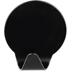 Wenko Edelstahl-Rundhaken, selbstklebend, 2er-Set, schwarz. Ideal für Bad und Küche.