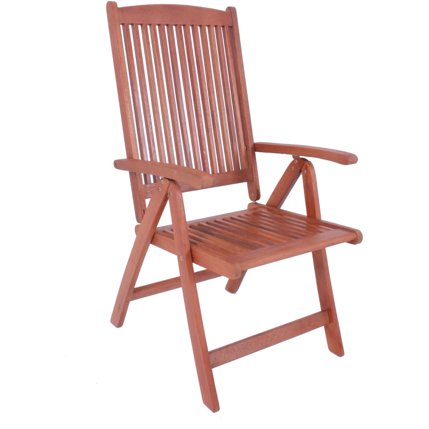 Hochlehner Stuhl aus Holz, Teil der 7-teiligen Gartenmöbel-Gruppe Stockholm.