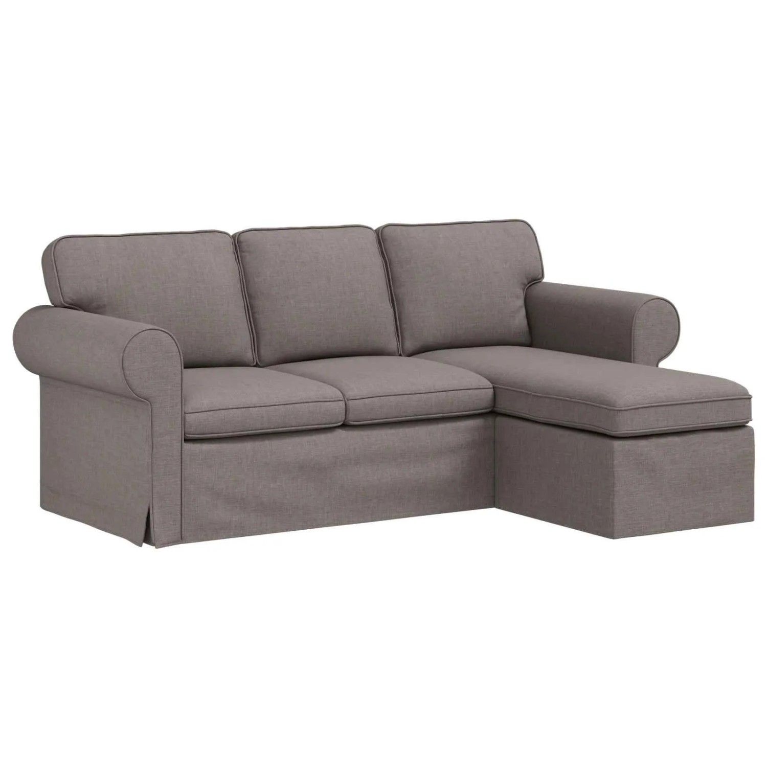 vidaXL Sofa Taupe 215 x 138 x 80 cm Stoff 42024331