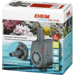 Eheim Aquarium-Pumpe CompactON 2.100 im Karton, kompakte Bauweise, für Süß- und Meerwasser geeignet.