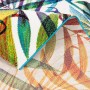 Bunter Pergamon Designer Teppich Faro Tropical mit Zweigen, 80x150cm.