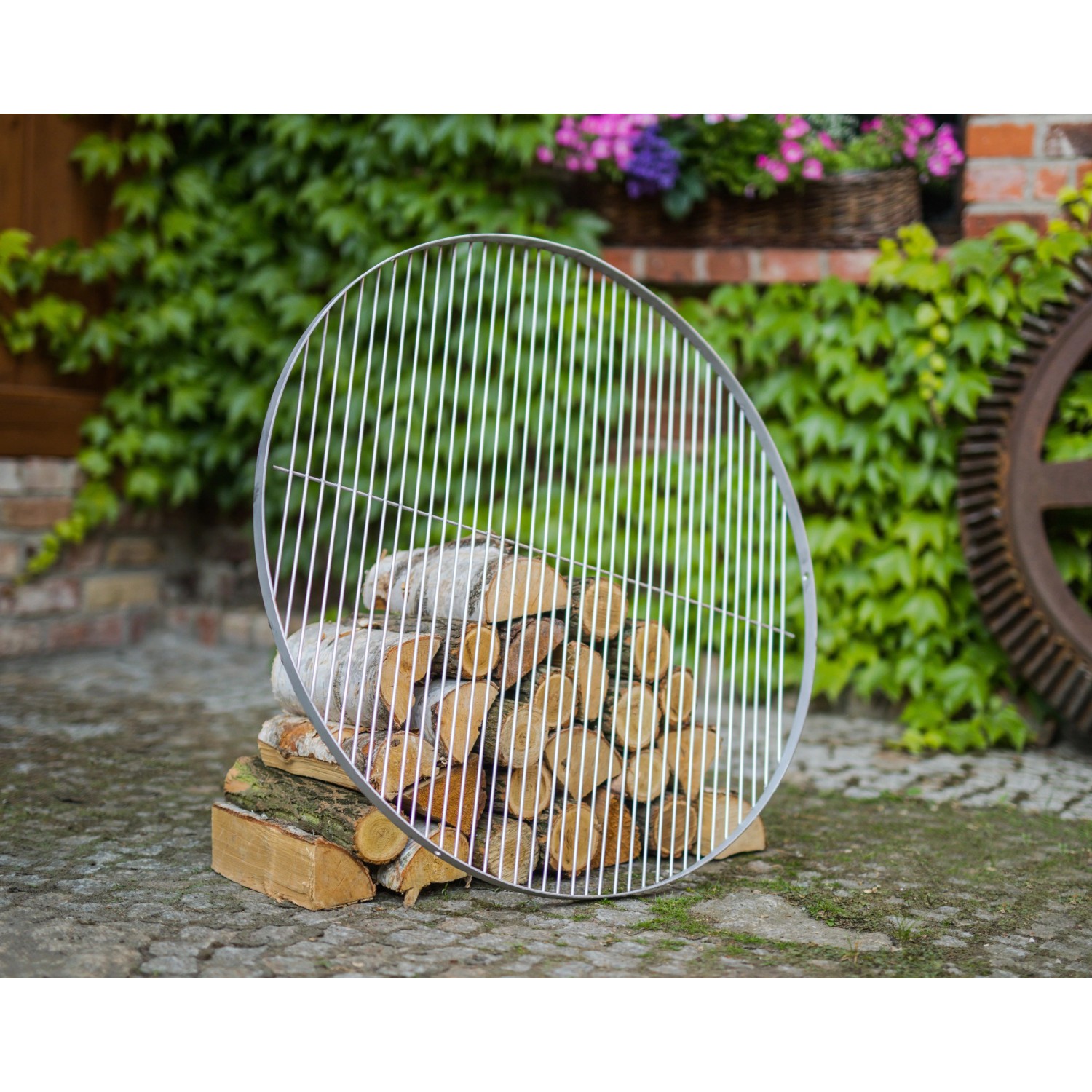 CookKing Grillrost aus Stahl, Zubehör für Schwenkgrill Ø 70 cm, schwarz.