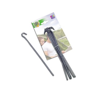 Verzinkte Zeltnägel, 20 cm, 10er-Pack für Camping & Outdoor.