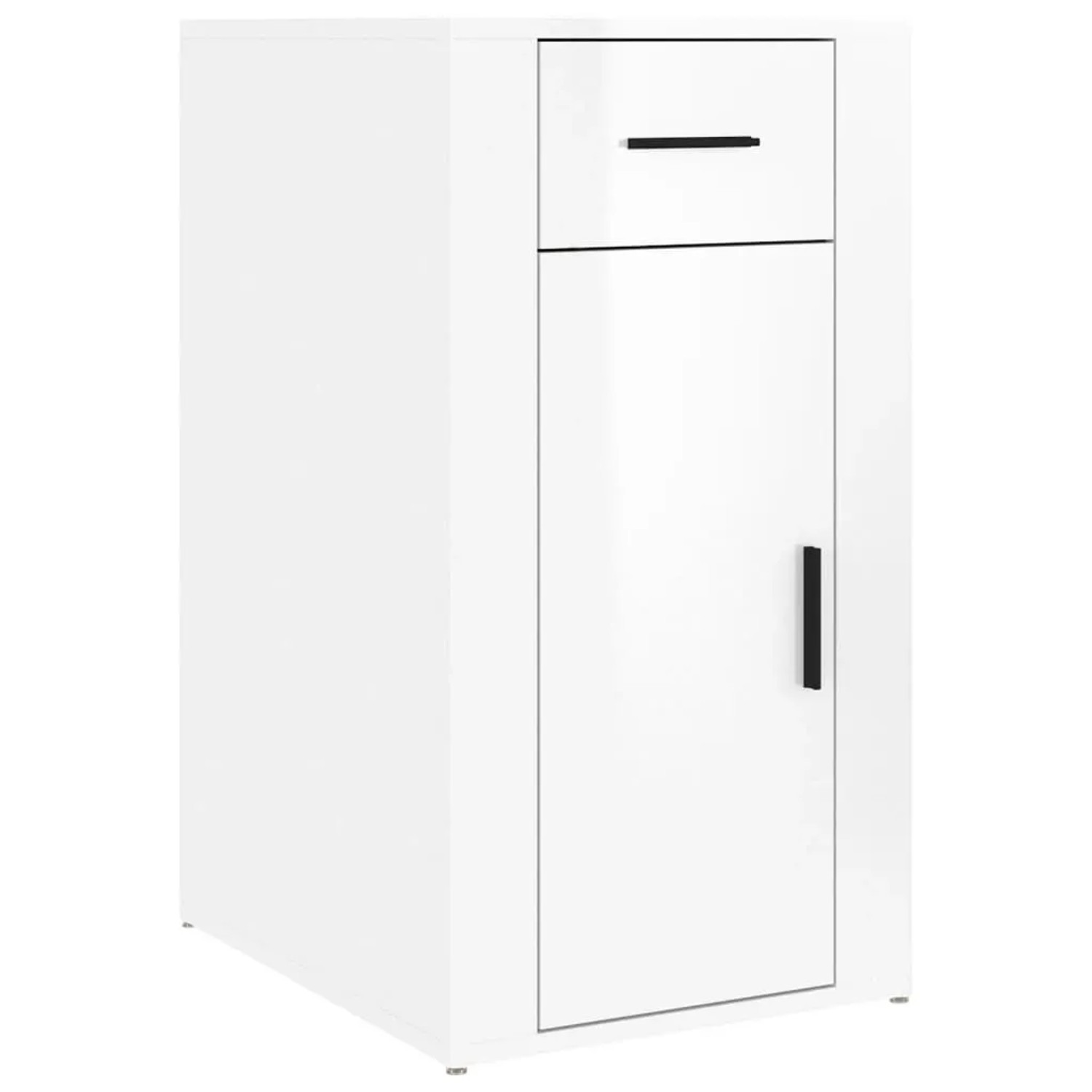 vidaXL Büroschrank Hochglanz-Weiß 40x49x75 cm Holzwerkstoff 816794