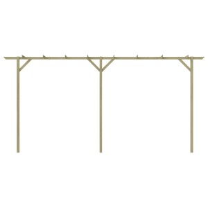 Holz Pergola für Garten, 400x40x205 cm, Rankhilfe für Kletterpflanzen.