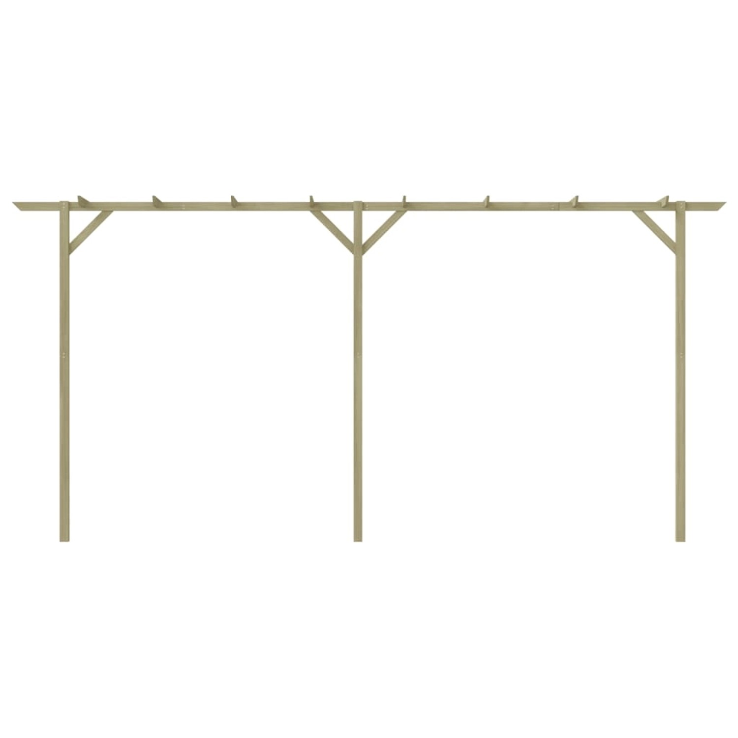 vidaXL Gartenpergola 400x40x205 cm Holz