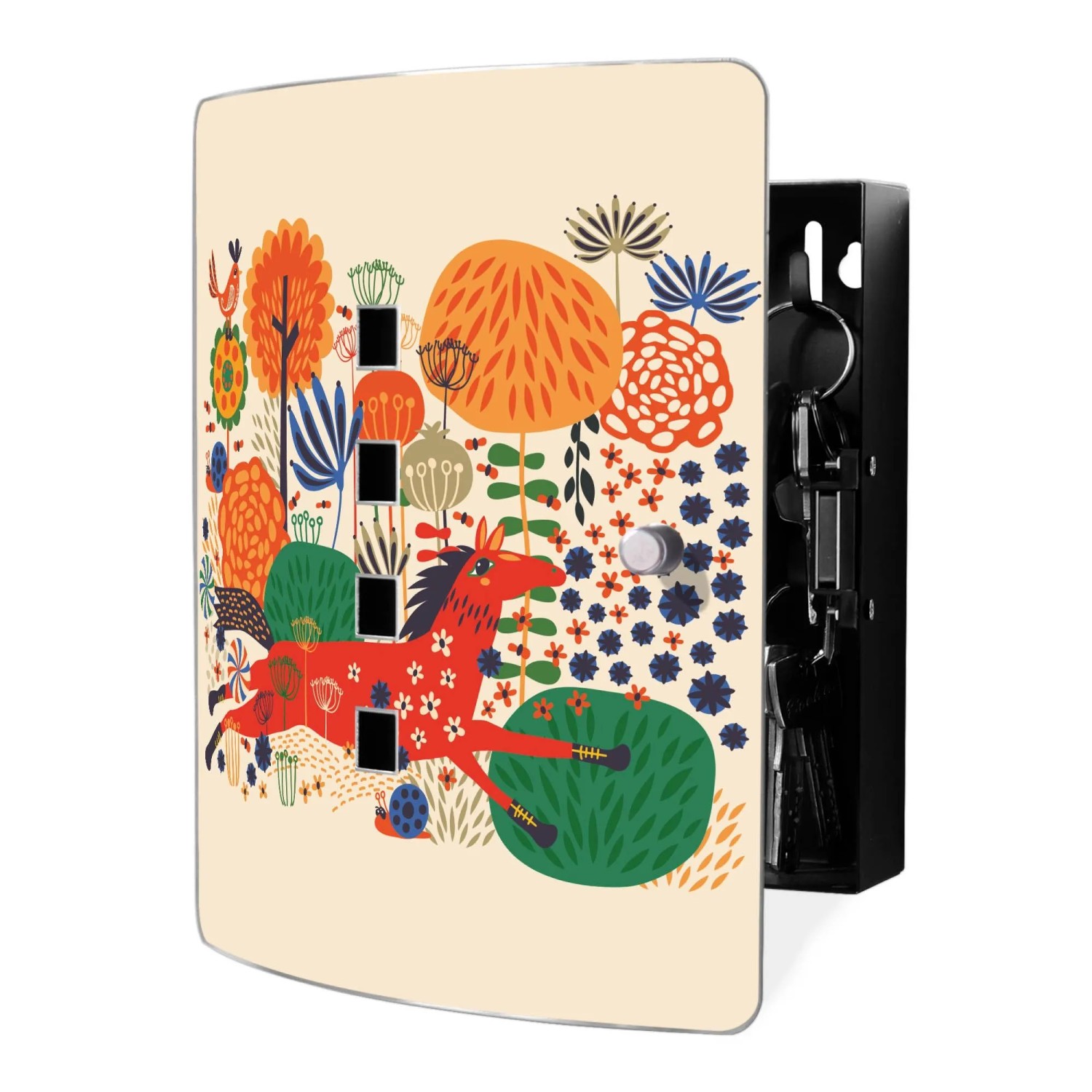 Banjado Design Schlüsselkasten Aus Edelstahl Für 10 Schlüssel 24x21,5x7cm M günstig online kaufen