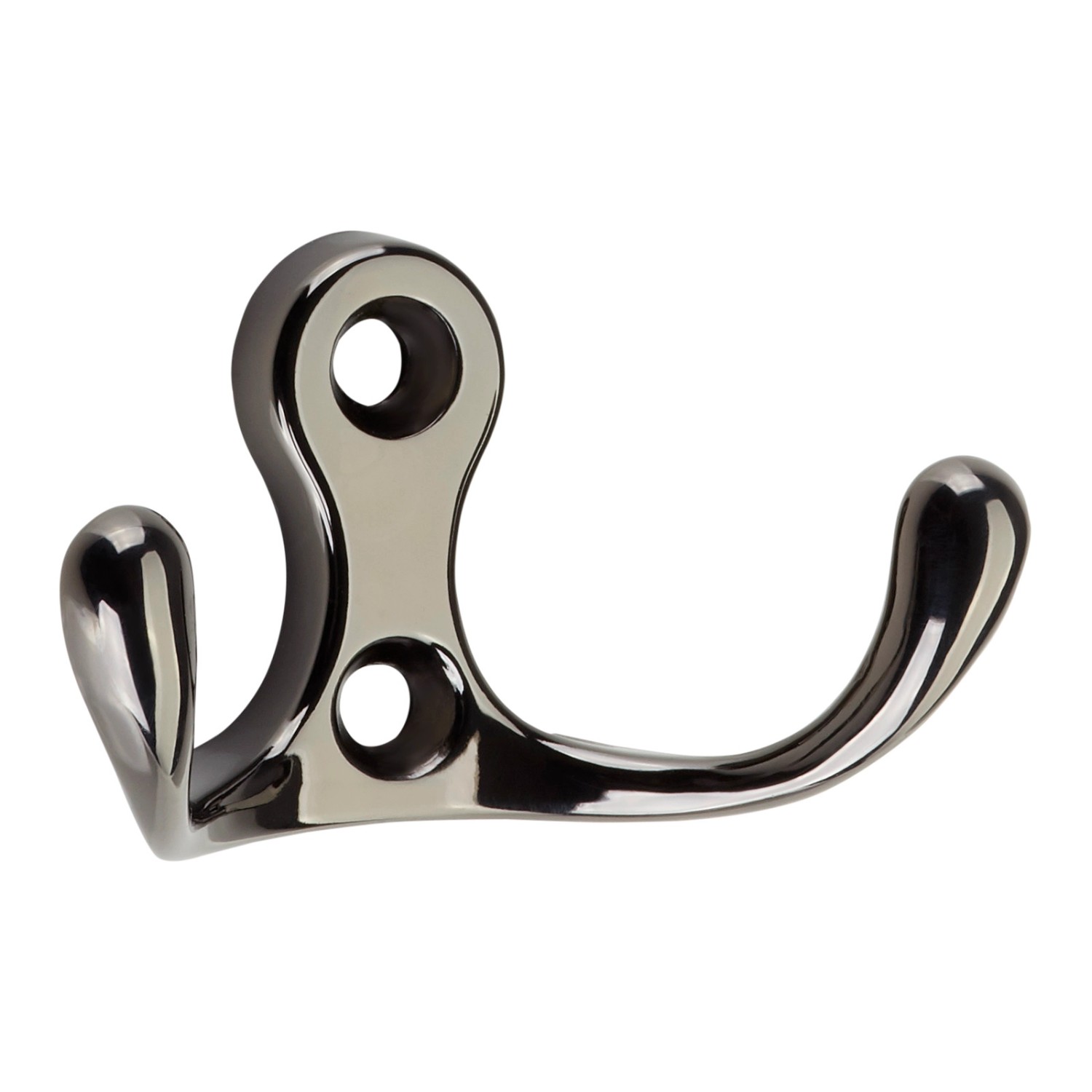 Thumbnail - SOTECH Garderobenhaken MAREEN 2 Fach 29 x 51 x 23,5 mm BA 17 mm Chrom Dunkel