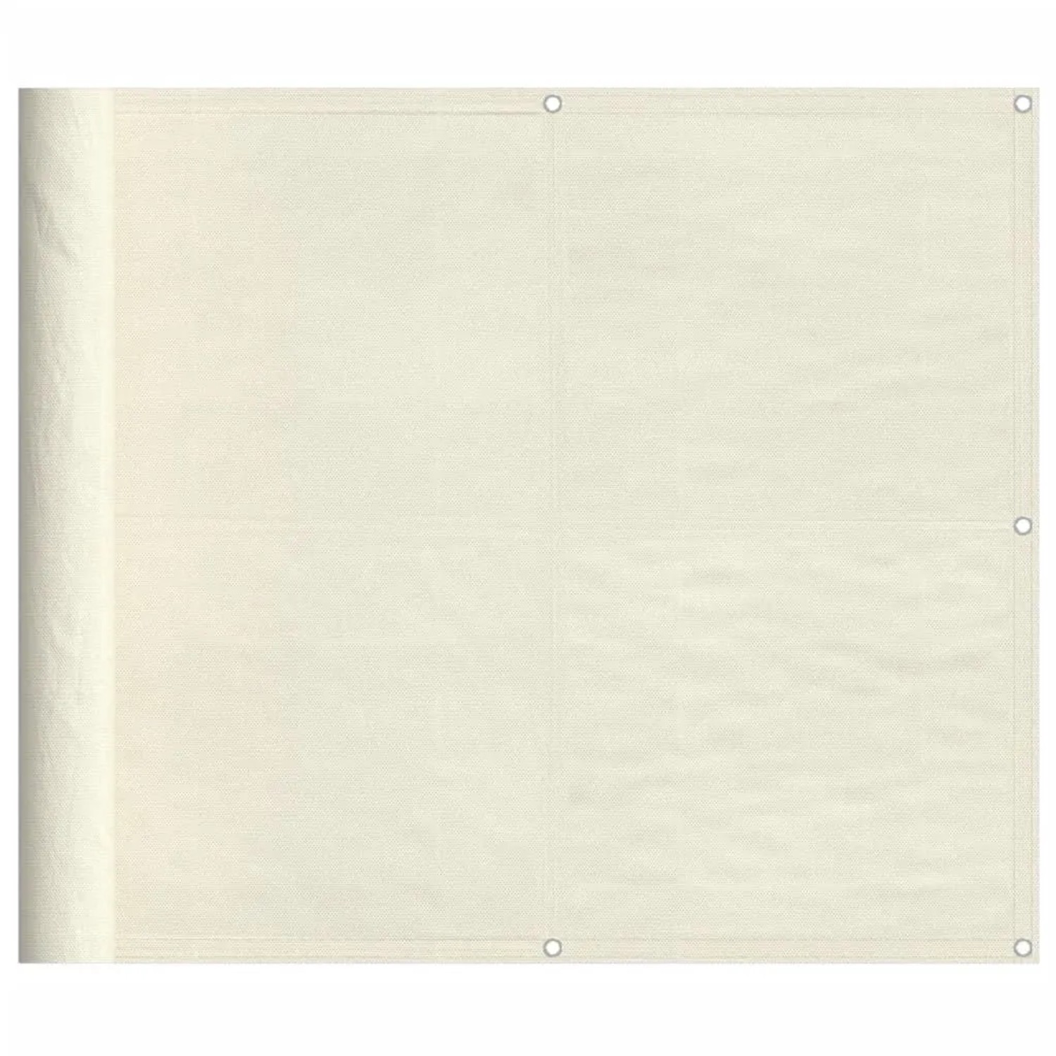 vidaXL Balkon-Sichtschutz Creme 90x800 cm 100 % Polyester-Oxford 4000201