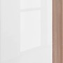 Flex-Well Oberschrank Valero, 60x89cm, Hochglanz Weiß/Sonoma Eiche, Küchen-Hängeschrank