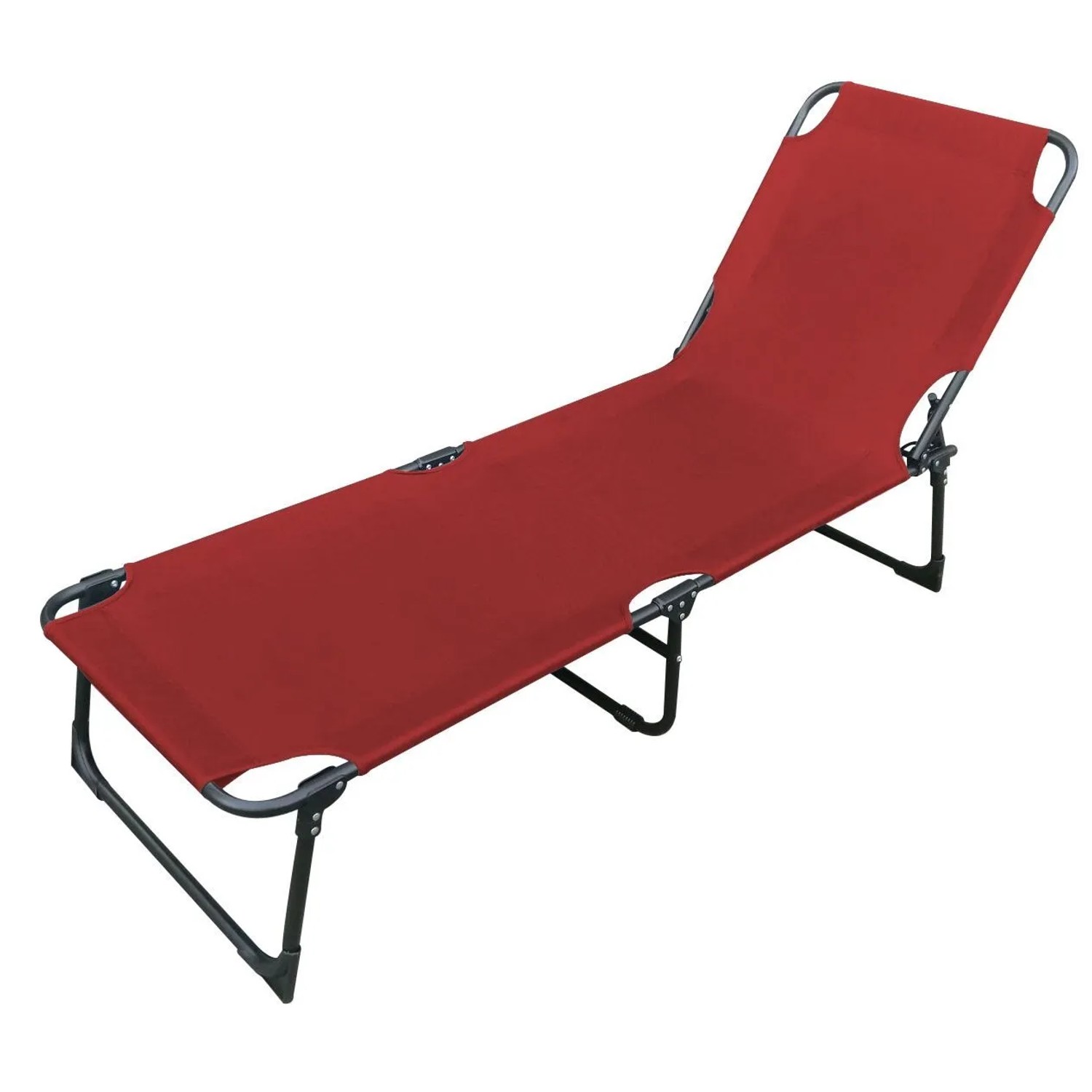 Lex 3-Bein Gartenliege Sonnenliege Strandliege Gartenmöbel Liegestuhl Klappbar 188cm Rot