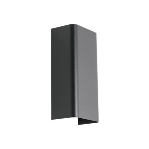 Moderne, graphitfarbene EASYLIGHT Wandlampe, 2-flammig, aus Metall für GU10 Leuchtmittel.
