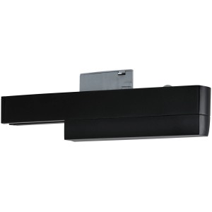 Schwarzer Paulmann Urail Schienenadapter für Smart Home Zigbee Schienensysteme.